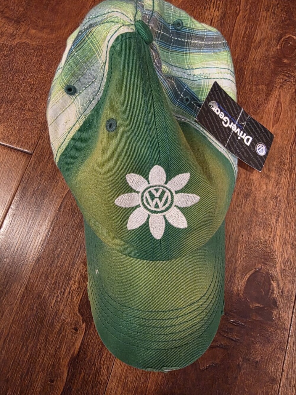 Volkswagen DriverGear Green Daisy Mesh Baseball Cap NWT